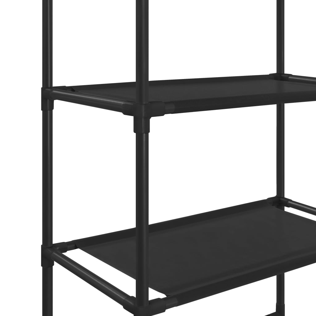 Opbergrek voor boven toilet 3-laags 53x28x169 cm zwart is nu te koop bij PeponiXL, paradijselijk wonen!