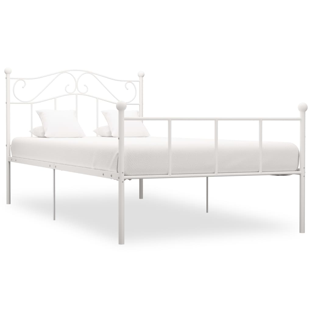 Bedframe metaal wit 100x200 cm is nu te koop bij PeponiXL, paradijselijk wonen!