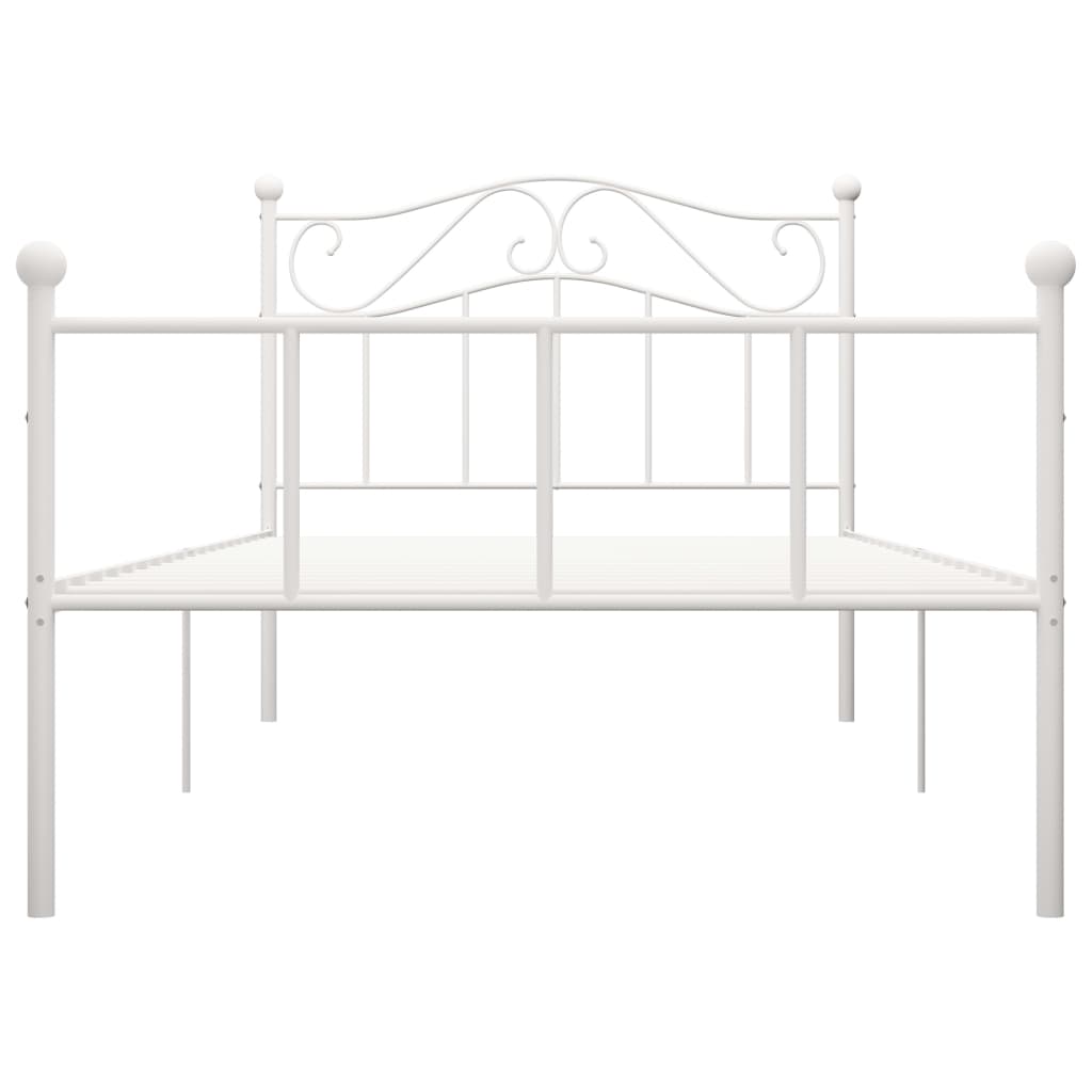 Bedframe metaal wit 100x200 cm is nu te koop bij PeponiXL, paradijselijk wonen!