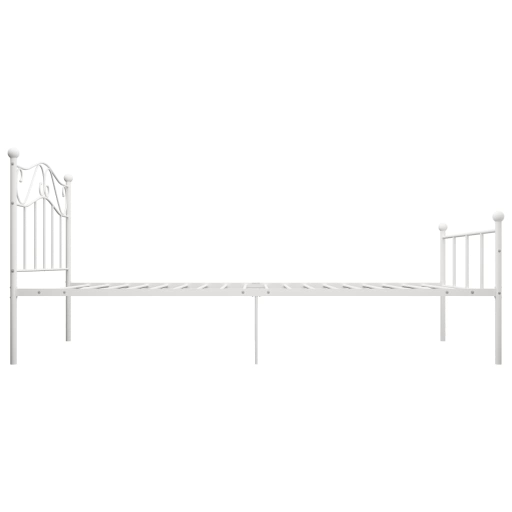 Bedframe metaal wit 100x200 cm is nu te koop bij PeponiXL, paradijselijk wonen!