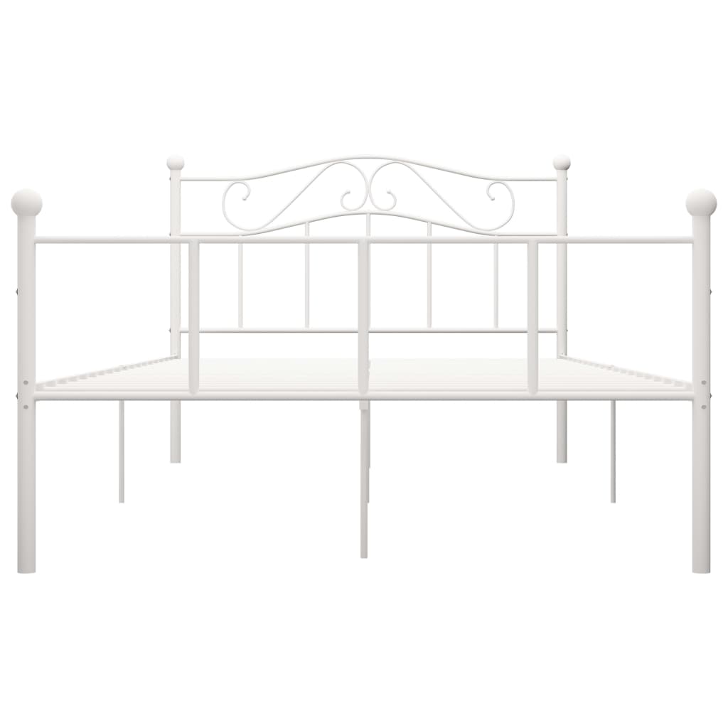 Bedframe metaal wit 140x200 cm is nu te koop bij PeponiXL, paradijselijk wonen!
