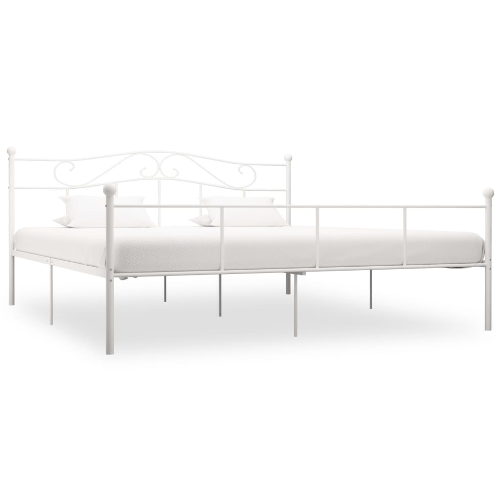 Bedframe metaal wit 180x200 cm is nu te koop bij PeponiXL, paradijselijk wonen!