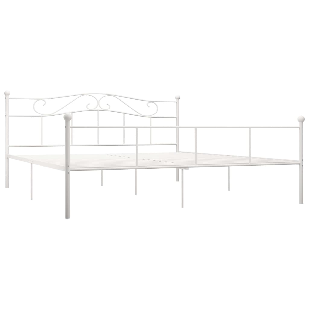 Bedframe metaal wit 180x200 cm is nu te koop bij PeponiXL, paradijselijk wonen!