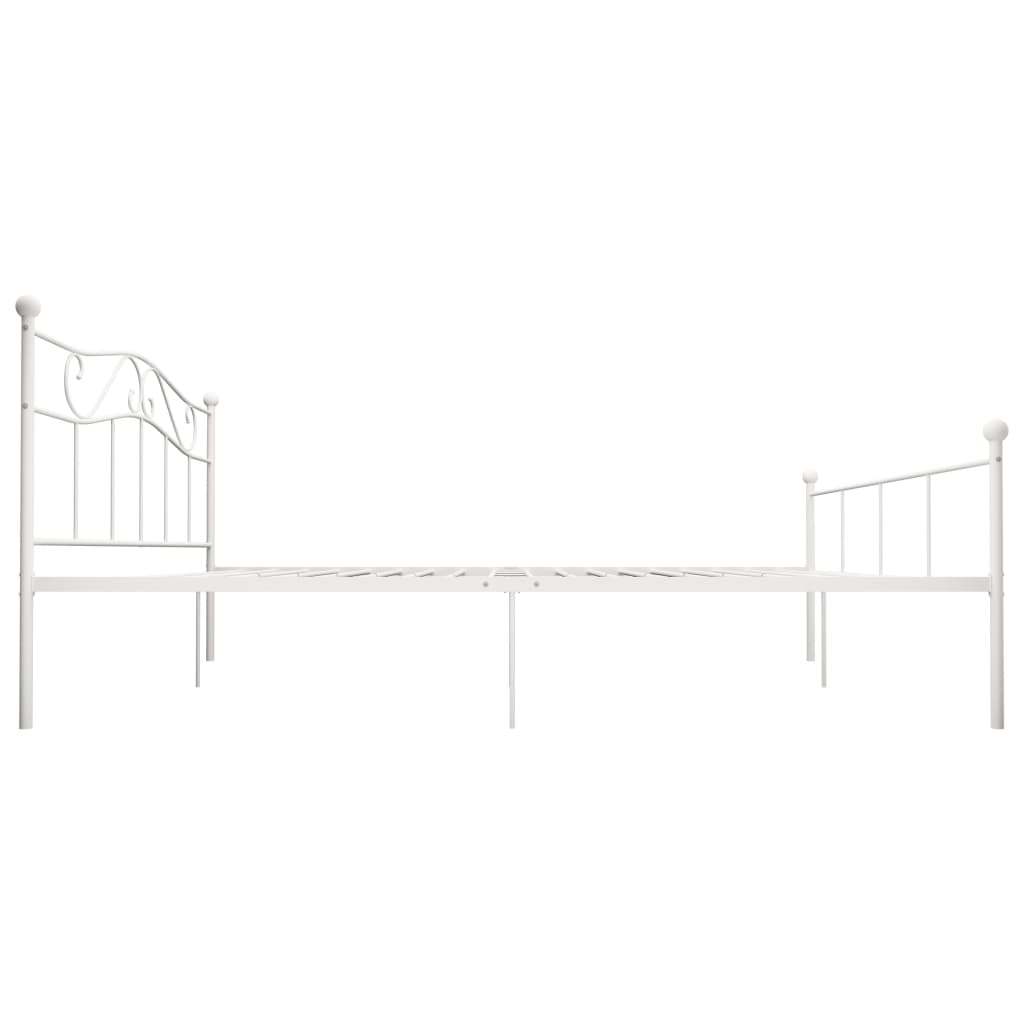 Bedframe metaal wit 180x200 cm is nu te koop bij PeponiXL, paradijselijk wonen!