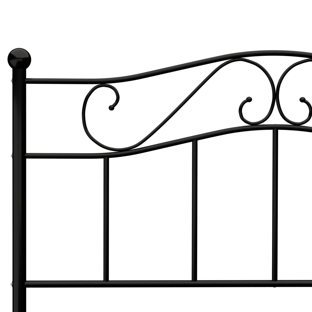 Bedframe metaal zwart 120x200 cm is nu te koop bij PeponiXL, paradijselijk wonen!
