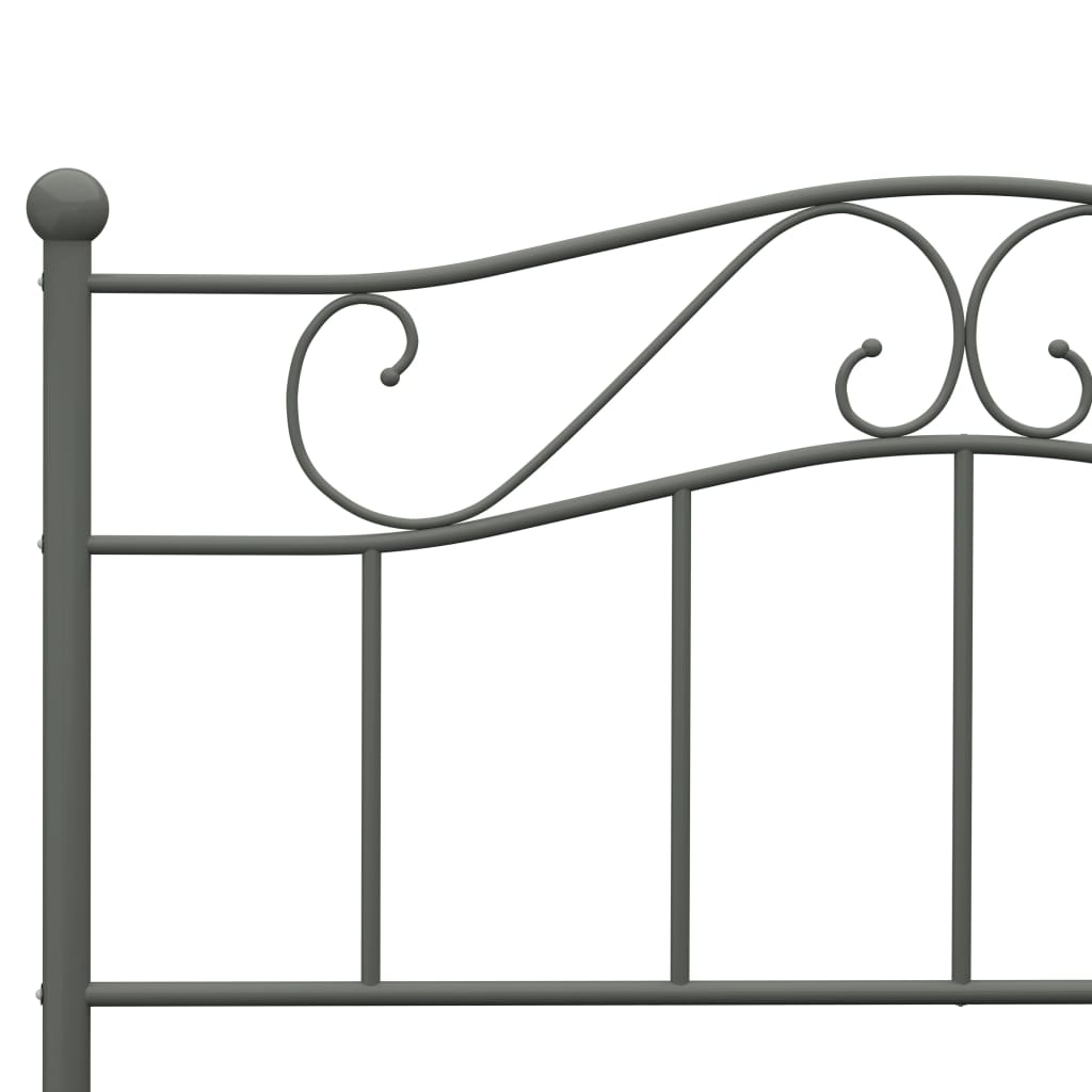 Bedframe metaal grijs 160x200 cm is nu te koop bij PeponiXL, paradijselijk wonen!