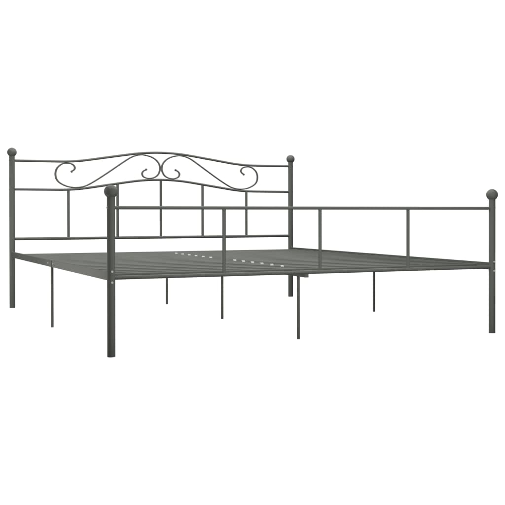 Bedframe metaal grijs 180x200 cm is nu te koop bij PeponiXL, paradijselijk wonen!