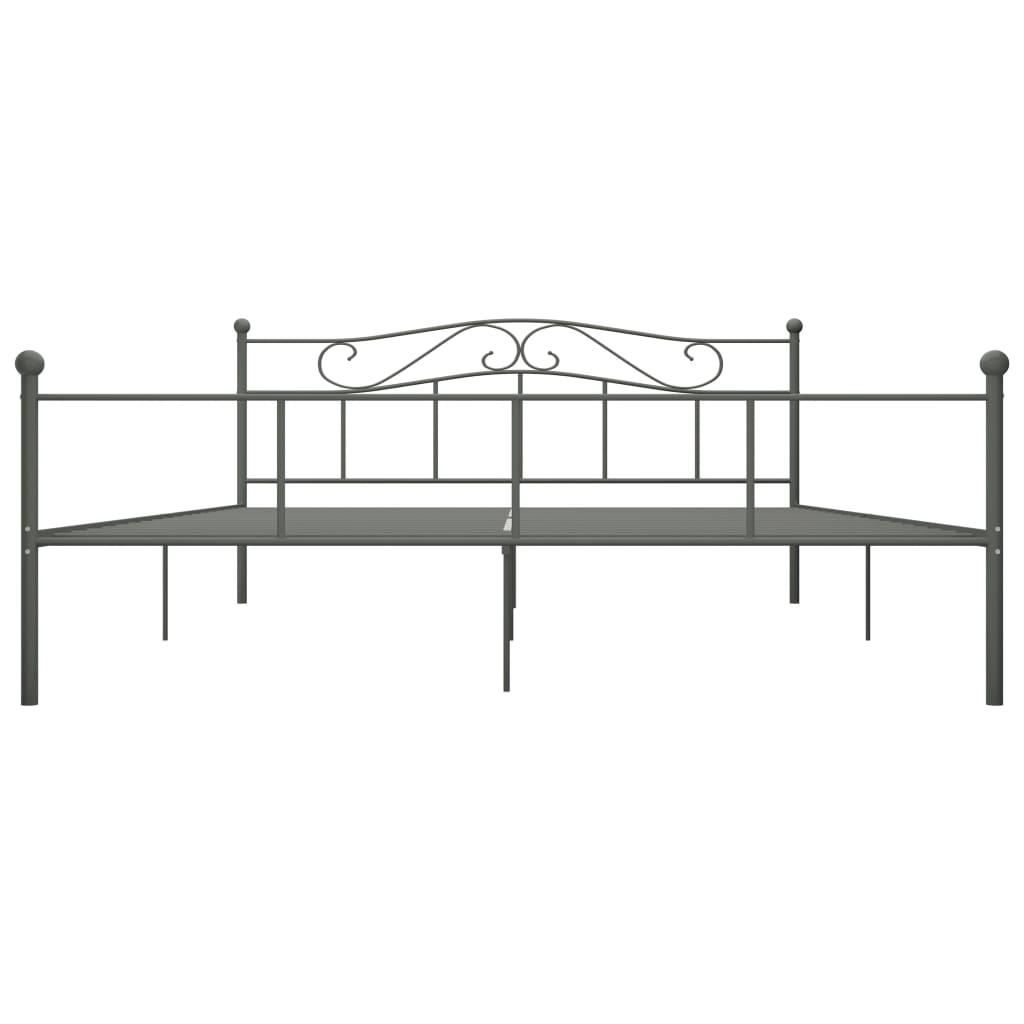 Bedframe metaal grijs 180x200 cm is nu te koop bij PeponiXL, paradijselijk wonen!