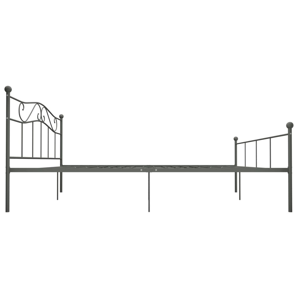 Bedframe metaal grijs 180x200 cm is nu te koop bij PeponiXL, paradijselijk wonen!