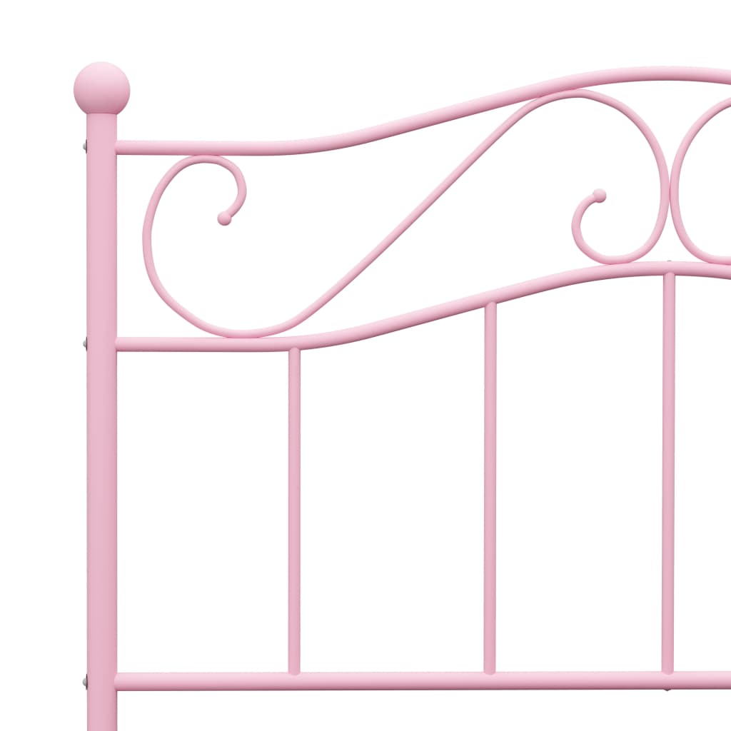 Bedframe metaal roze 90x200 cm is nu te koop bij PeponiXL, paradijselijk wonen!