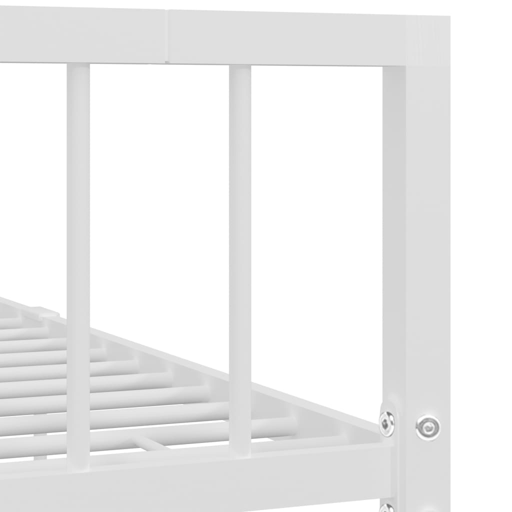 Bedframe metaal wit 120x200 cm is nu te koop bij PeponiXL, paradijselijk wonen!