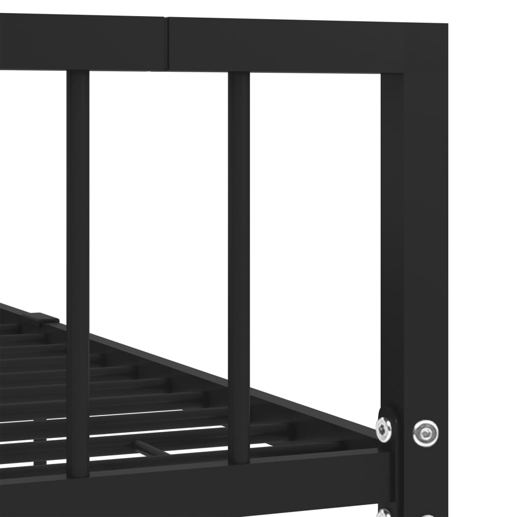 Bedframe metaal zwart 100x200 cm is nu te koop bij PeponiXL, paradijselijk wonen!
