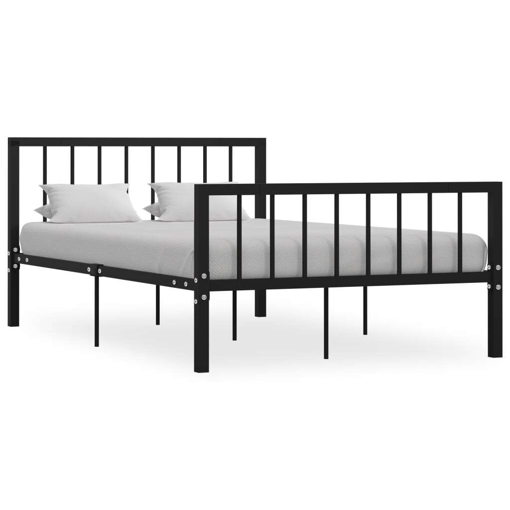 Bedframe metaal zwart 120x200 cm is nu te koop bij PeponiXL, paradijselijk wonen!