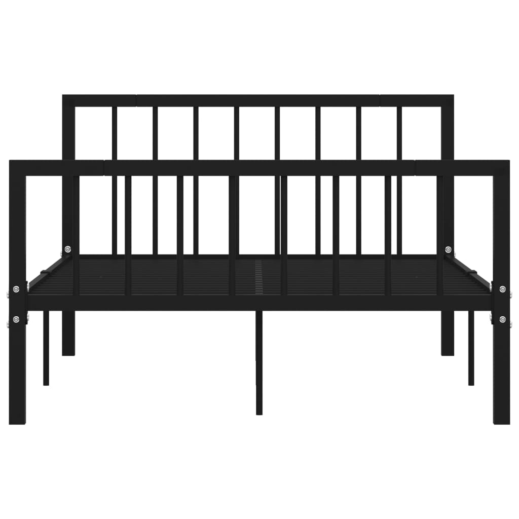 Bedframe metaal zwart 120x200 cm is nu te koop bij PeponiXL, paradijselijk wonen!