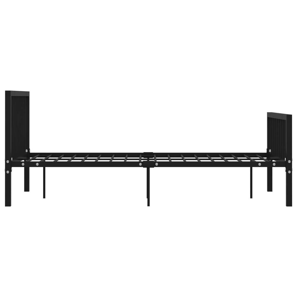 Bedframe metaal zwart 120x200 cm is nu te koop bij PeponiXL, paradijselijk wonen!