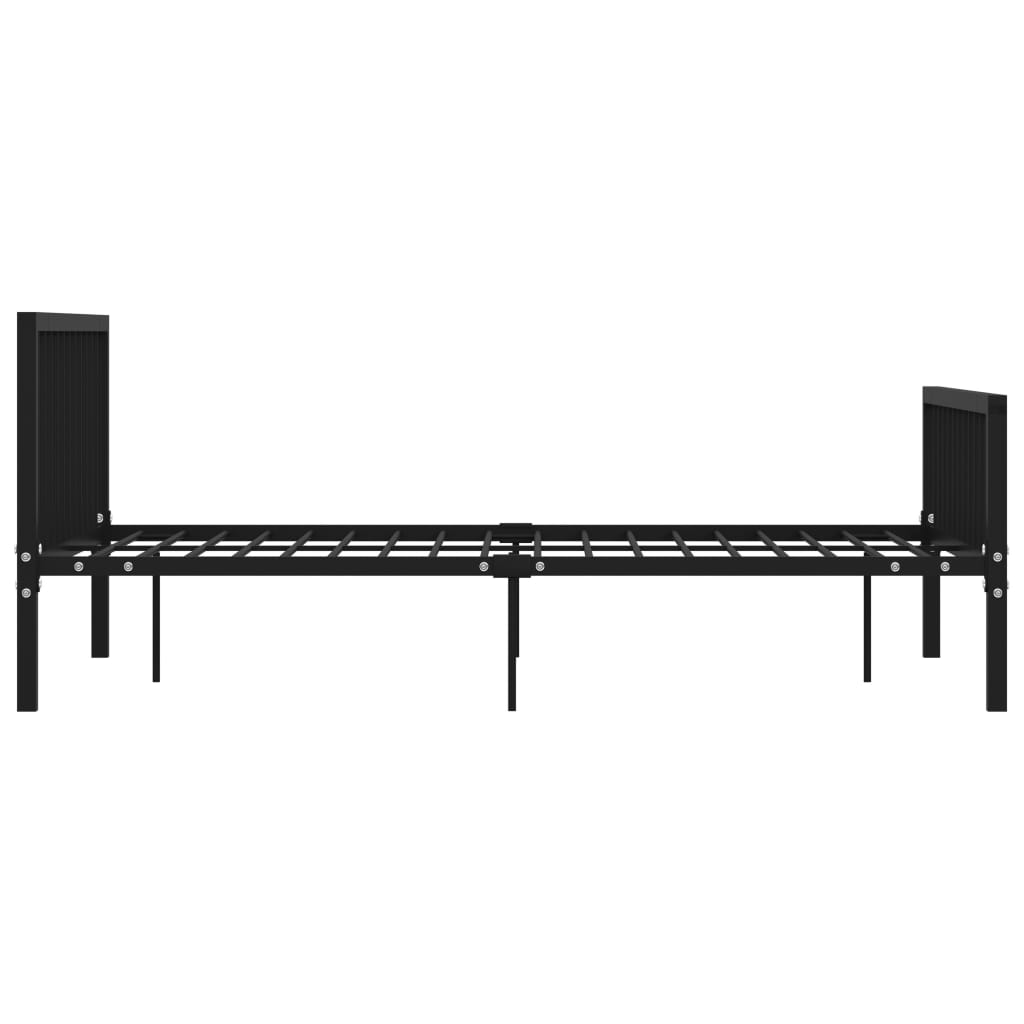 Bedframe metaal zwart 160x200 cm is nu te koop bij PeponiXL, paradijselijk wonen!