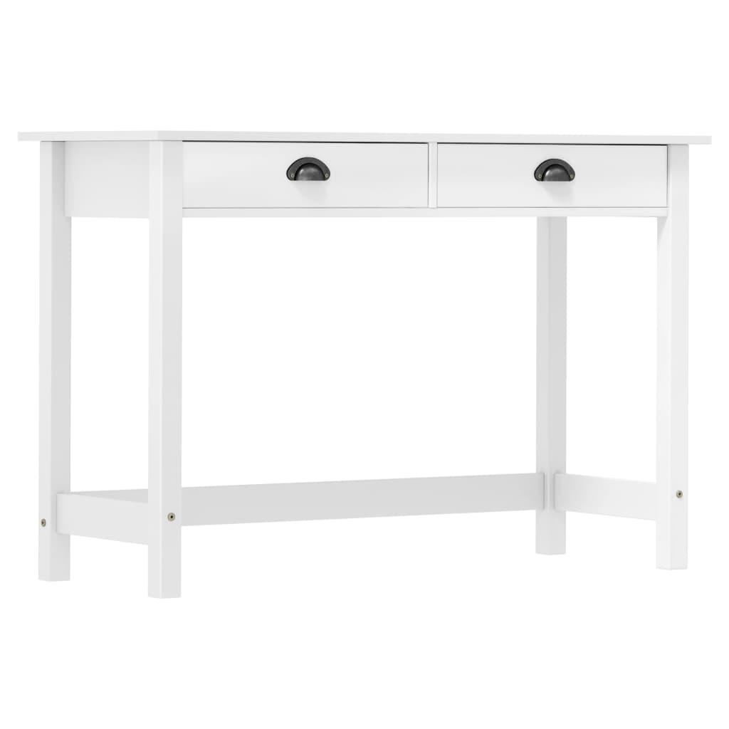 Wandtafel Hill 2 lades 110x45x74 cm massief grenenhout is nu te koop bij PeponiXL, paradijselijk wonen!