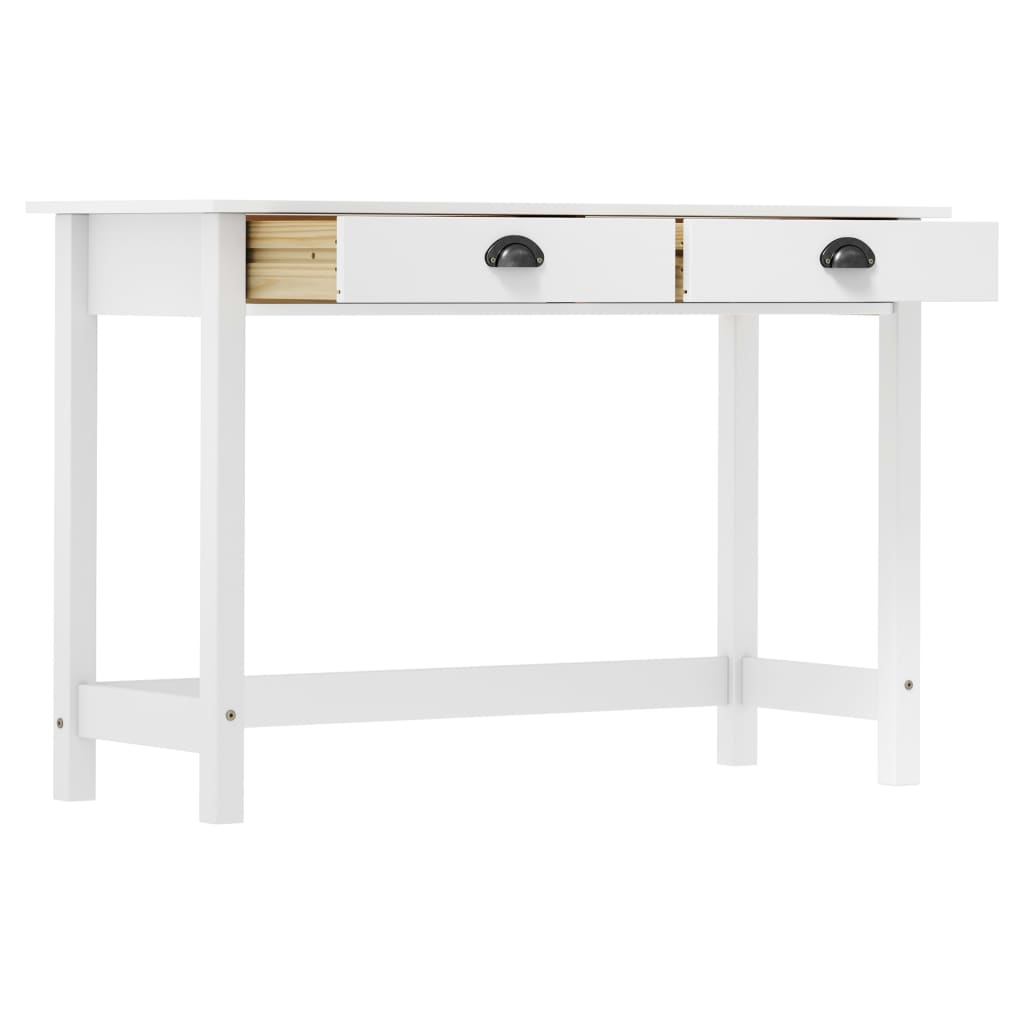 Wandtafel Hill 2 lades 110x45x74 cm massief grenenhout is nu te koop bij PeponiXL, paradijselijk wonen!