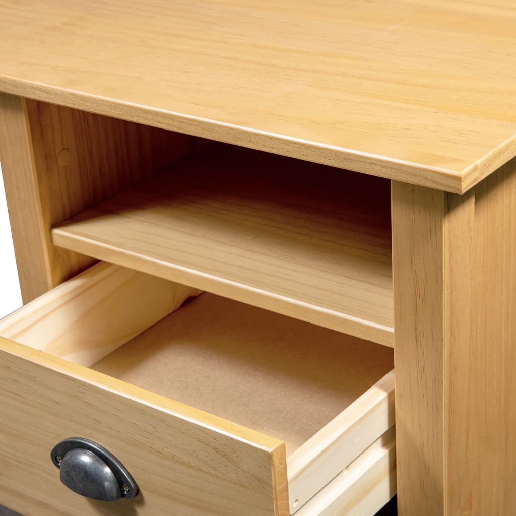 Bureau Hill 3 lades 120x50x74 cm massief grenenhout is nu te koop bij PeponiXL, paradijselijk wonen!