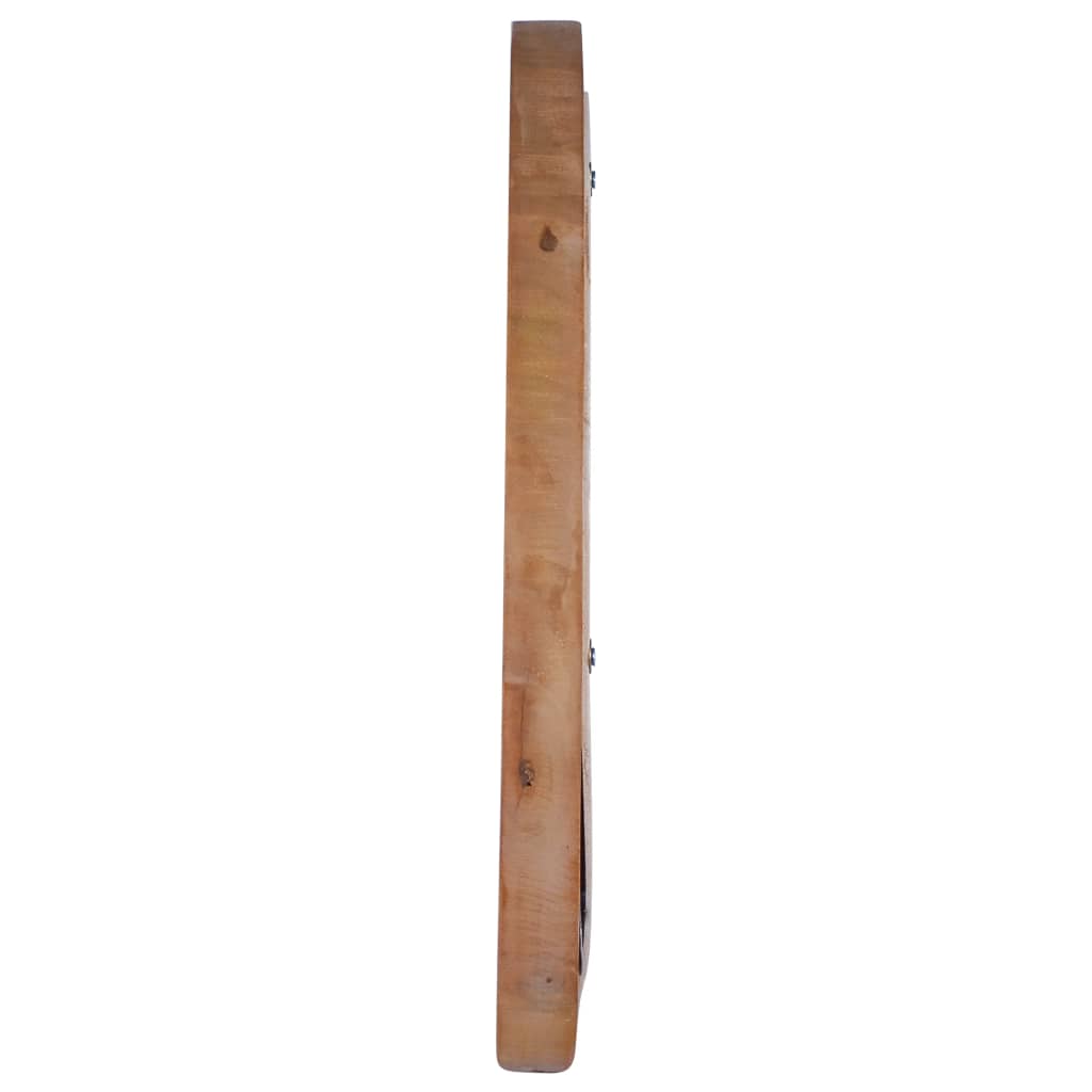 Wandspiegel rond 40 cm teakhout is nu te koop bij PeponiXL, paradijselijk wonen!