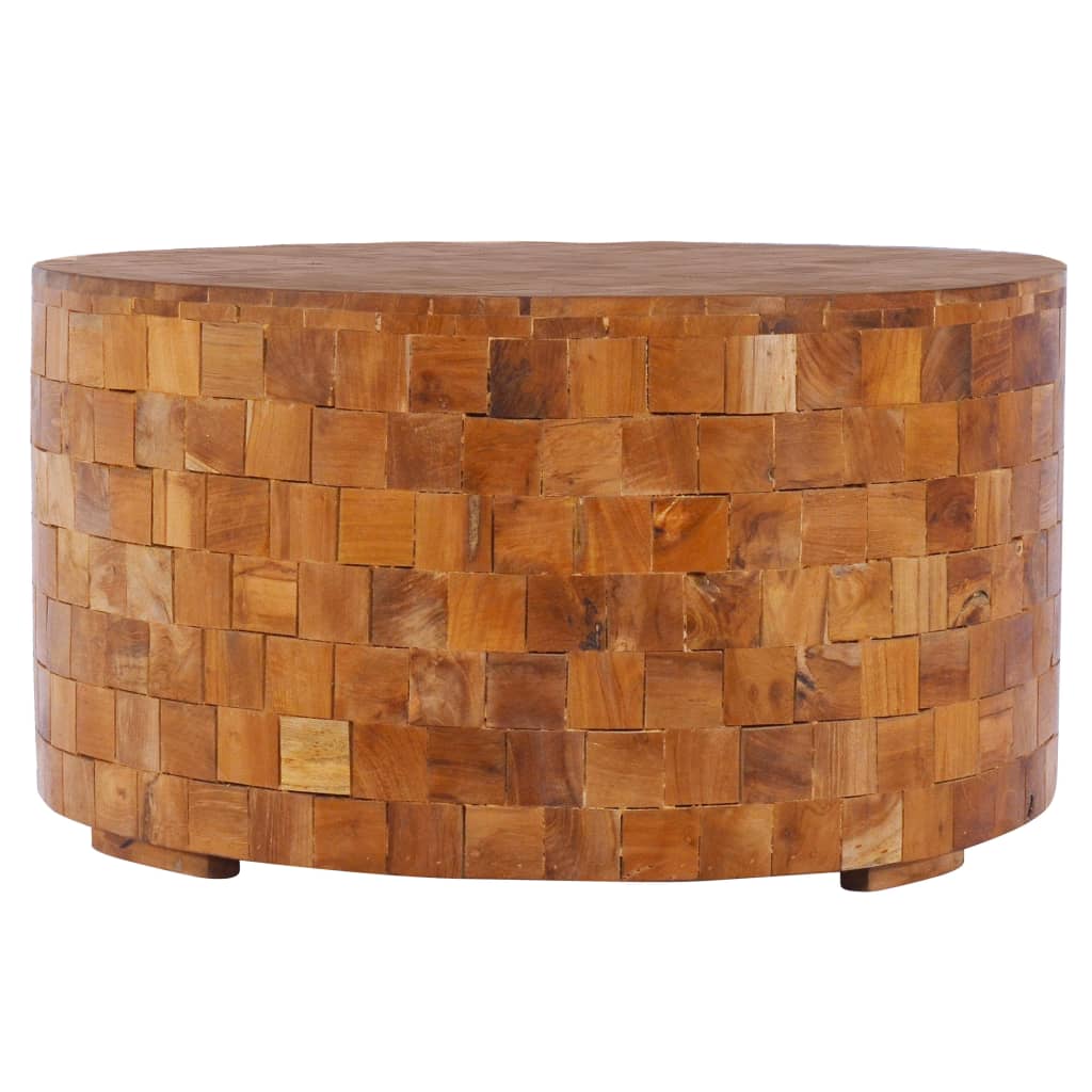 Salontafel 60x60x35 cm massief teakhout is nu te koop bij PeponiXL, paradijselijk wonen!