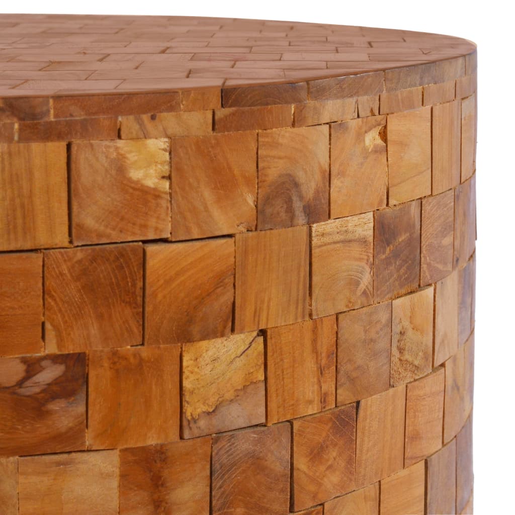 Salontafel 60x60x35 cm massief teakhout is nu te koop bij PeponiXL, paradijselijk wonen!