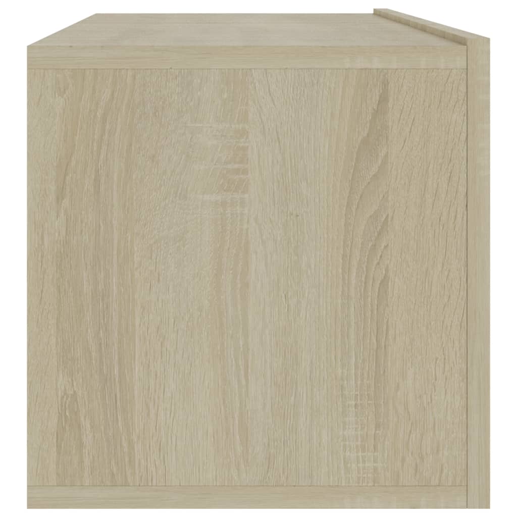 Tv-meubel 100x30x30 cm bewerkt hout sonoma eikenkleurig is nu te koop bij PeponiXL, paradijselijk wonen!