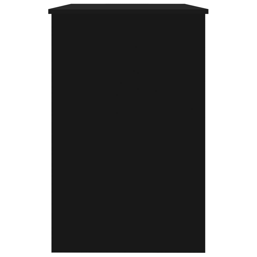 Bureau 100x50x76 cm bewerkt hout zwart is nu te koop bij PeponiXL, paradijselijk wonen!