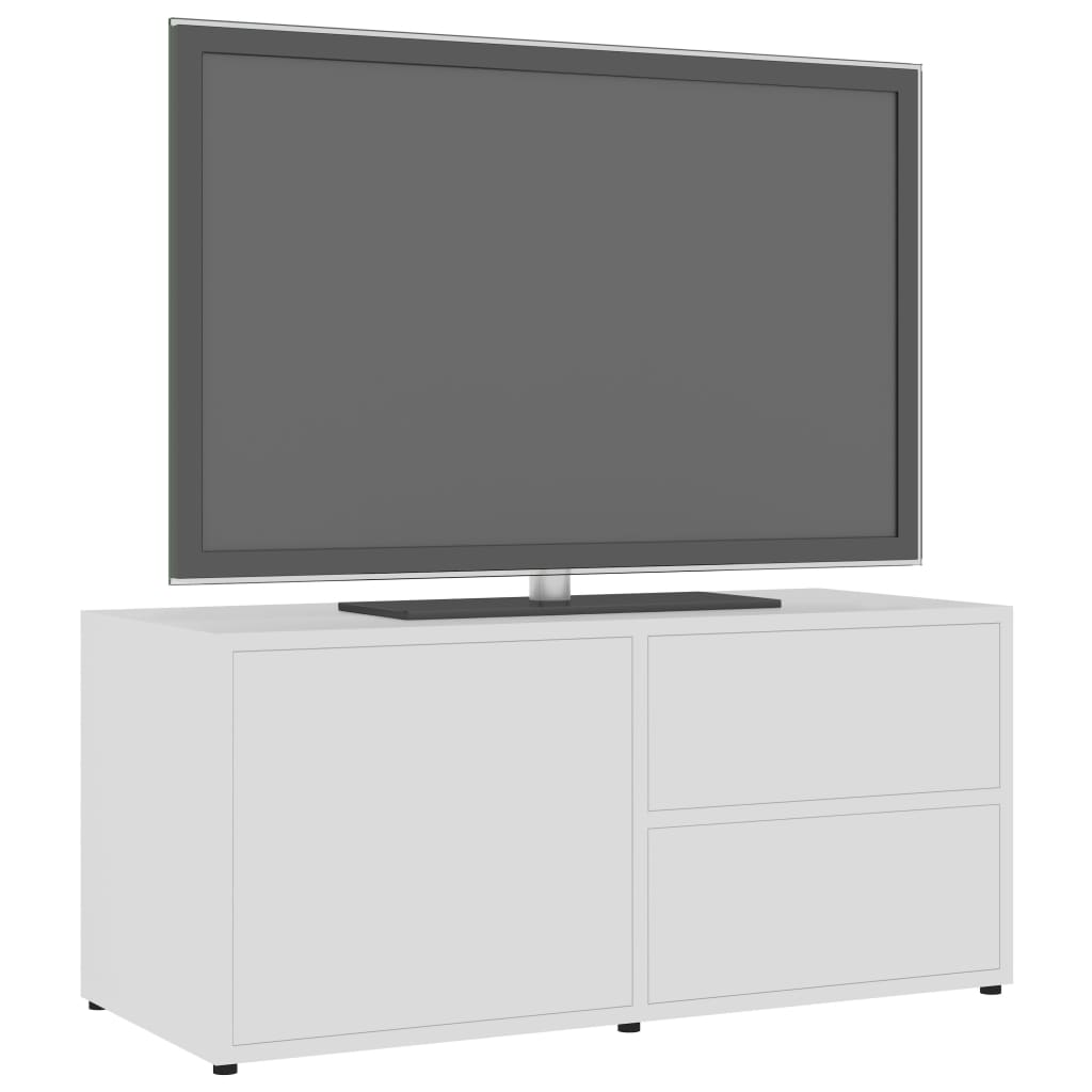 Tv-meubel 80x34x36 cm bewerkt hout wit is nu te koop bij PeponiXL, paradijselijk wonen!