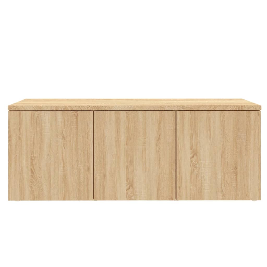 Tv-meubel 80x34x30 cm bewerkt hout sonoma eikenkleurig is nu te koop bij PeponiXL, paradijselijk wonen!