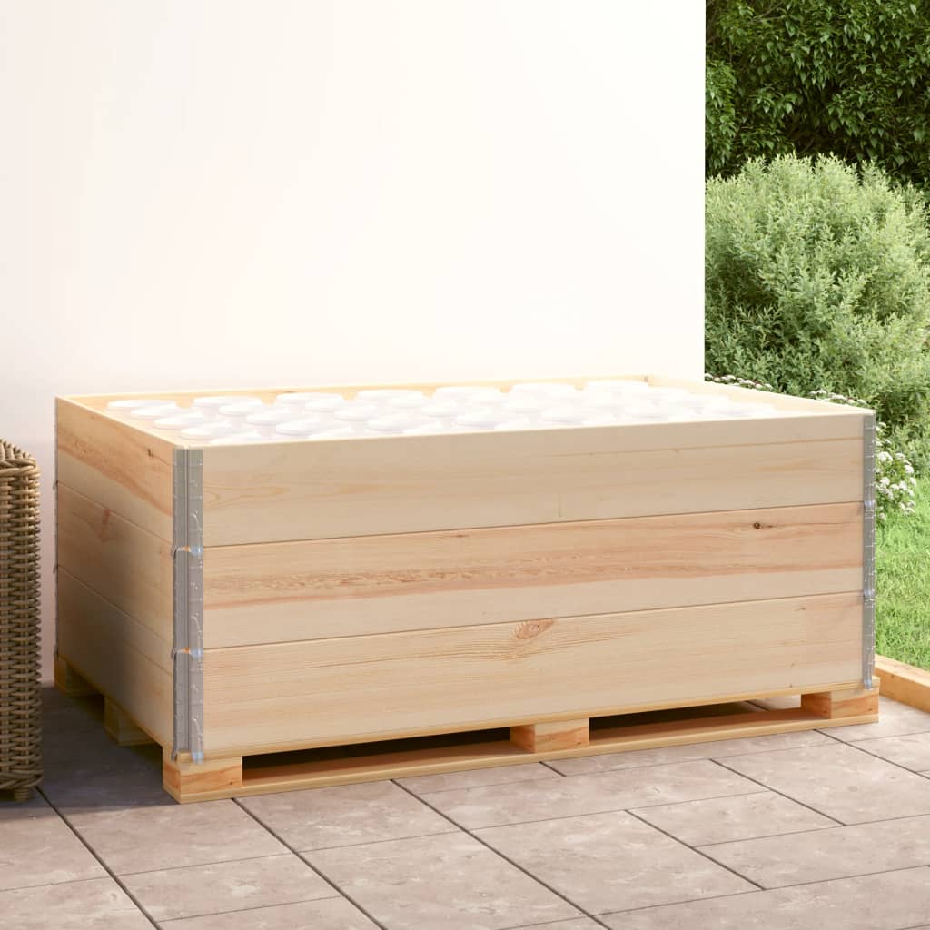 Palletopzetranden 3 st 100x150 cm massief grenenhout is nu te koop bij PeponiXL, paradijselijk wonen!
