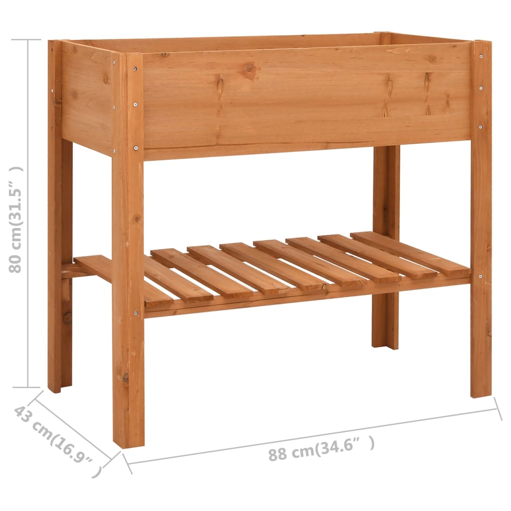 Plantenbak 88x43x80 cm vurenhout is nu te koop bij PeponiXL, paradijselijk wonen!