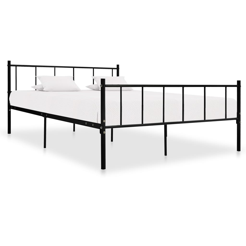 Bedframe metaal zwart 180x200 cm is nu te koop bij PeponiXL, paradijselijk wonen!