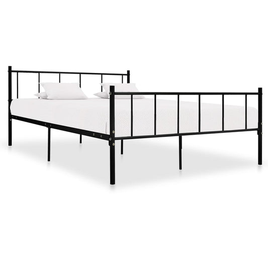 Bedframe metaal zwart 180x200 cm is nu te koop bij PeponiXL, paradijselijk wonen!