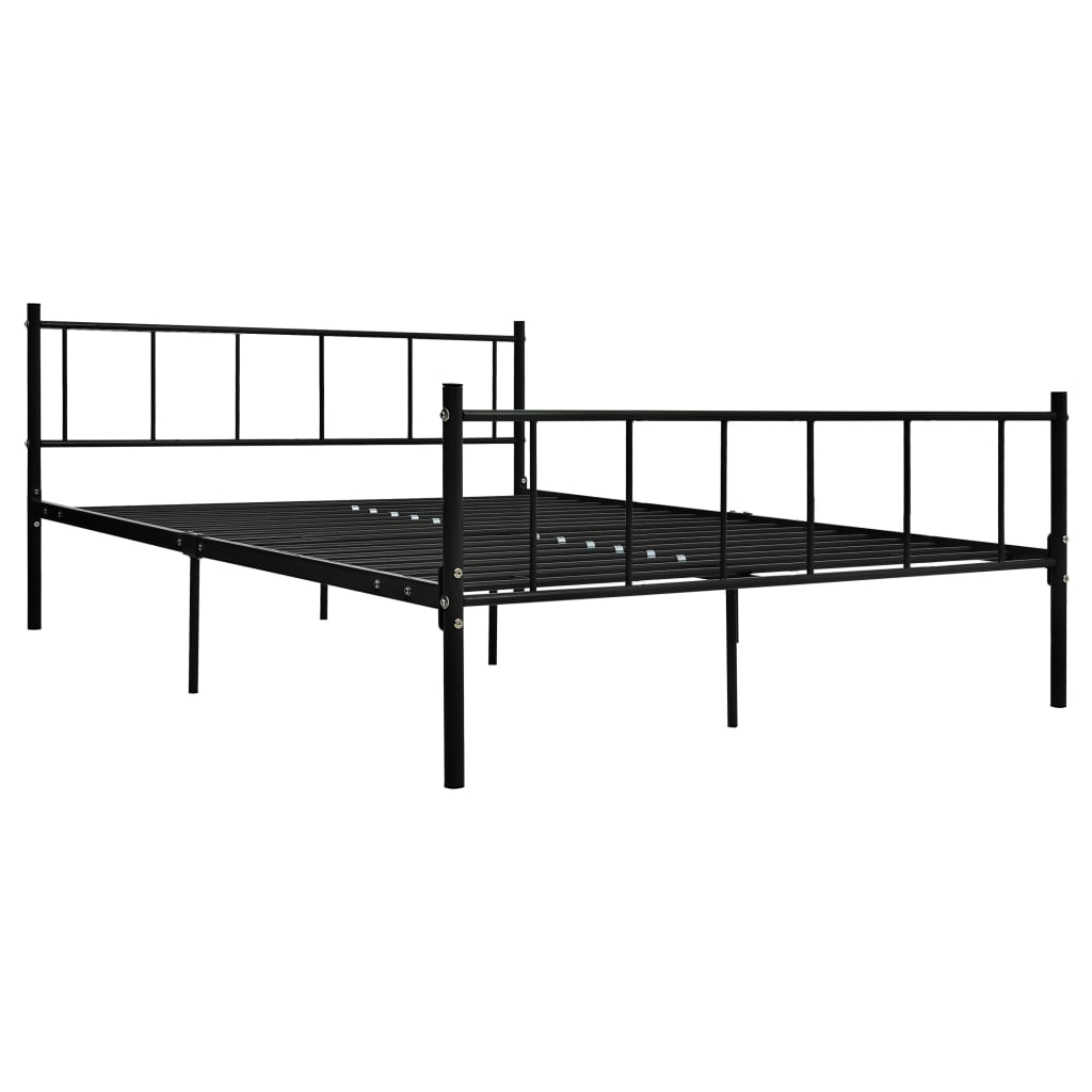 Bedframe metaal zwart 180x200 cm is nu te koop bij PeponiXL, paradijselijk wonen!
