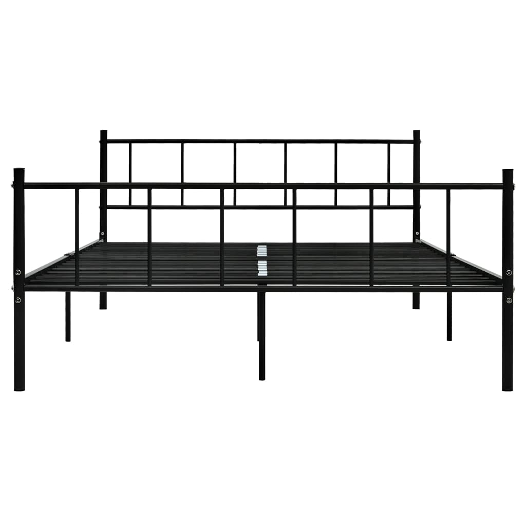 Bedframe metaal zwart 180x200 cm is nu te koop bij PeponiXL, paradijselijk wonen!