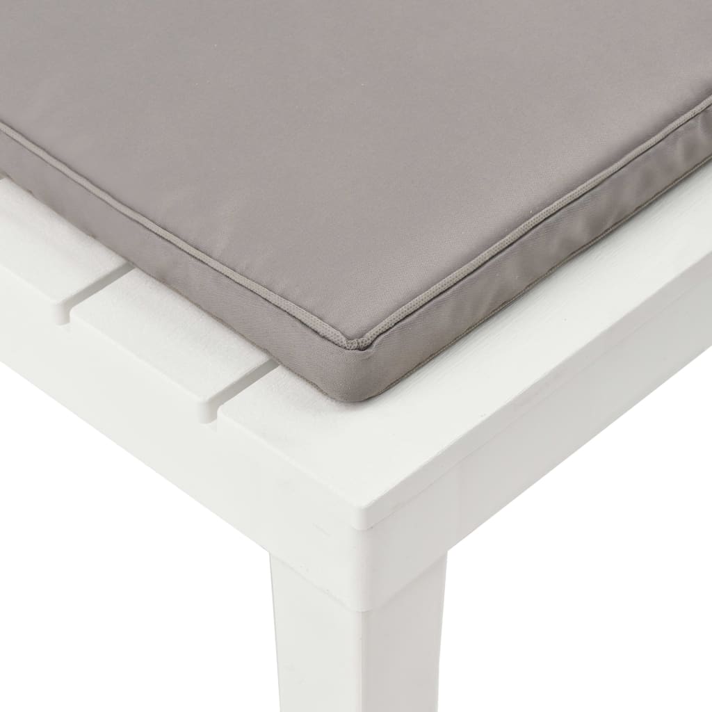 Loungestoelen 4 st met kussens kunststof wit is nu te koop bij PeponiXL, paradijselijk wonen!