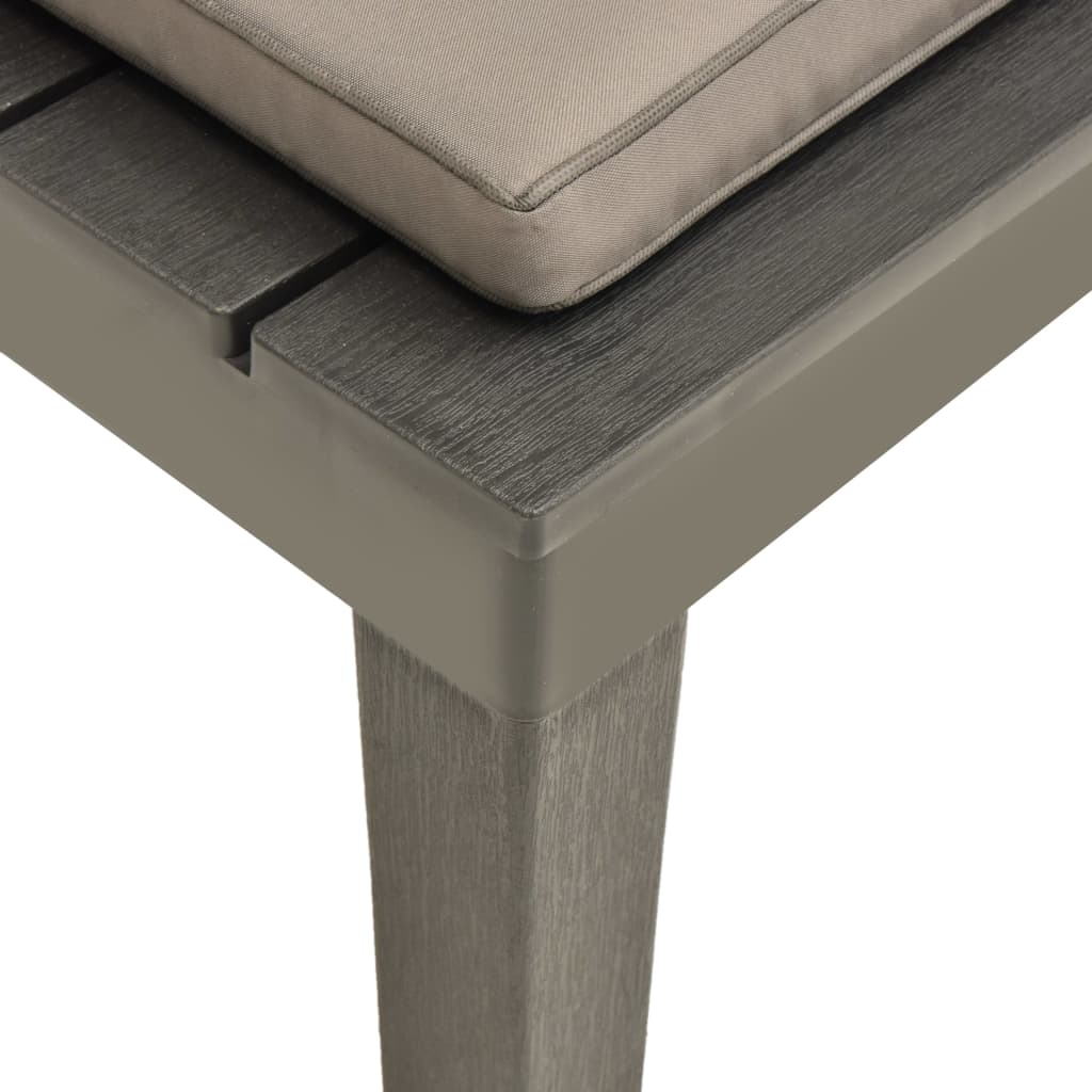 Loungestoelen 2 st met kussens kunststof antraciet is nu te koop bij PeponiXL, paradijselijk wonen!