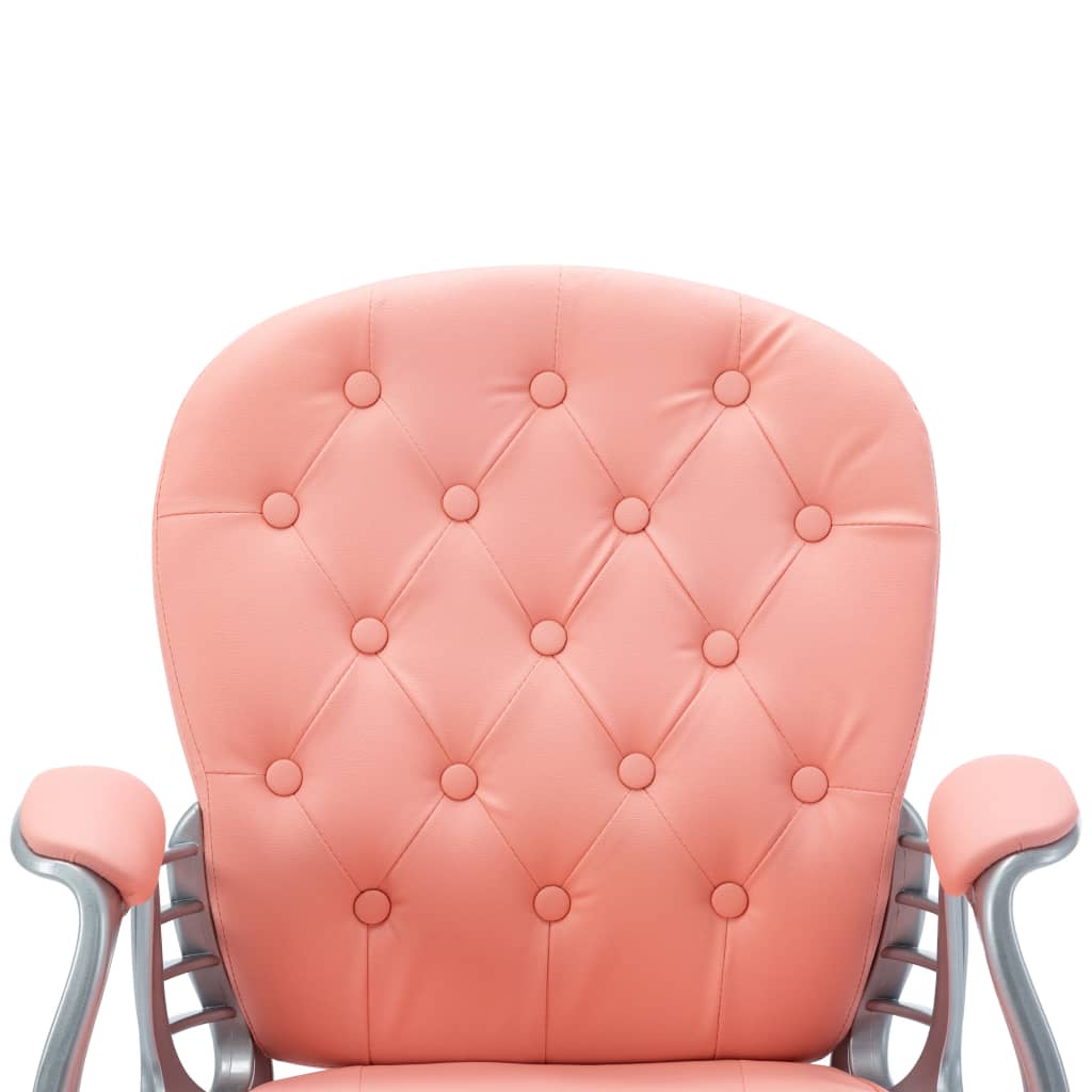 Kantoorstoel draaibaar kunstleer roze is nu te koop bij PeponiXL, paradijselijk wonen!
