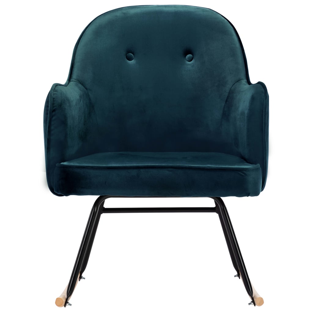 Schommelstoel fluweel blauw is nu te koop bij PeponiXL, paradijselijk wonen!