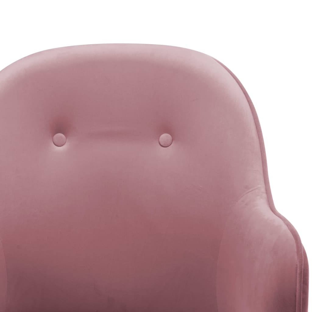 Schommelstoel fluweel roze is nu te koop bij PeponiXL, paradijselijk wonen!