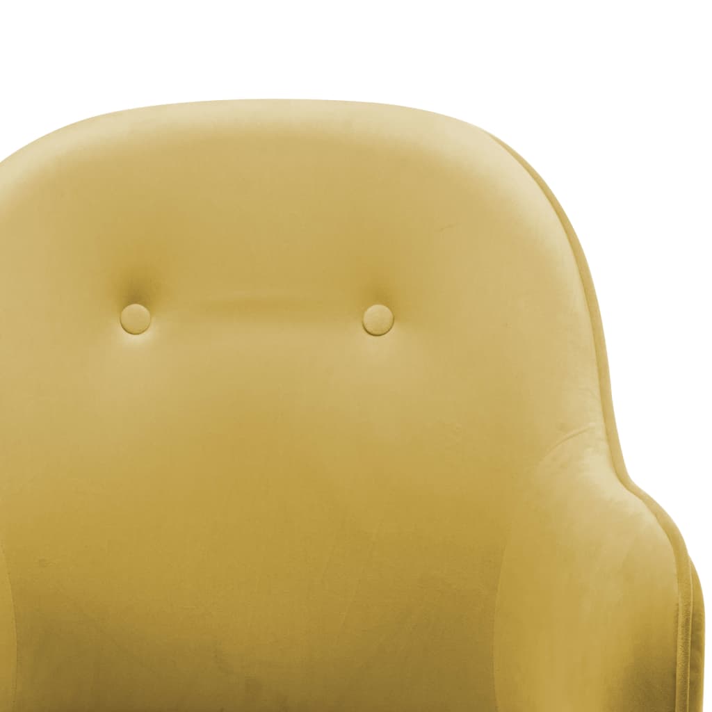 Schommelstoel fluweel mosterdgeel is nu te koop bij PeponiXL, paradijselijk wonen!