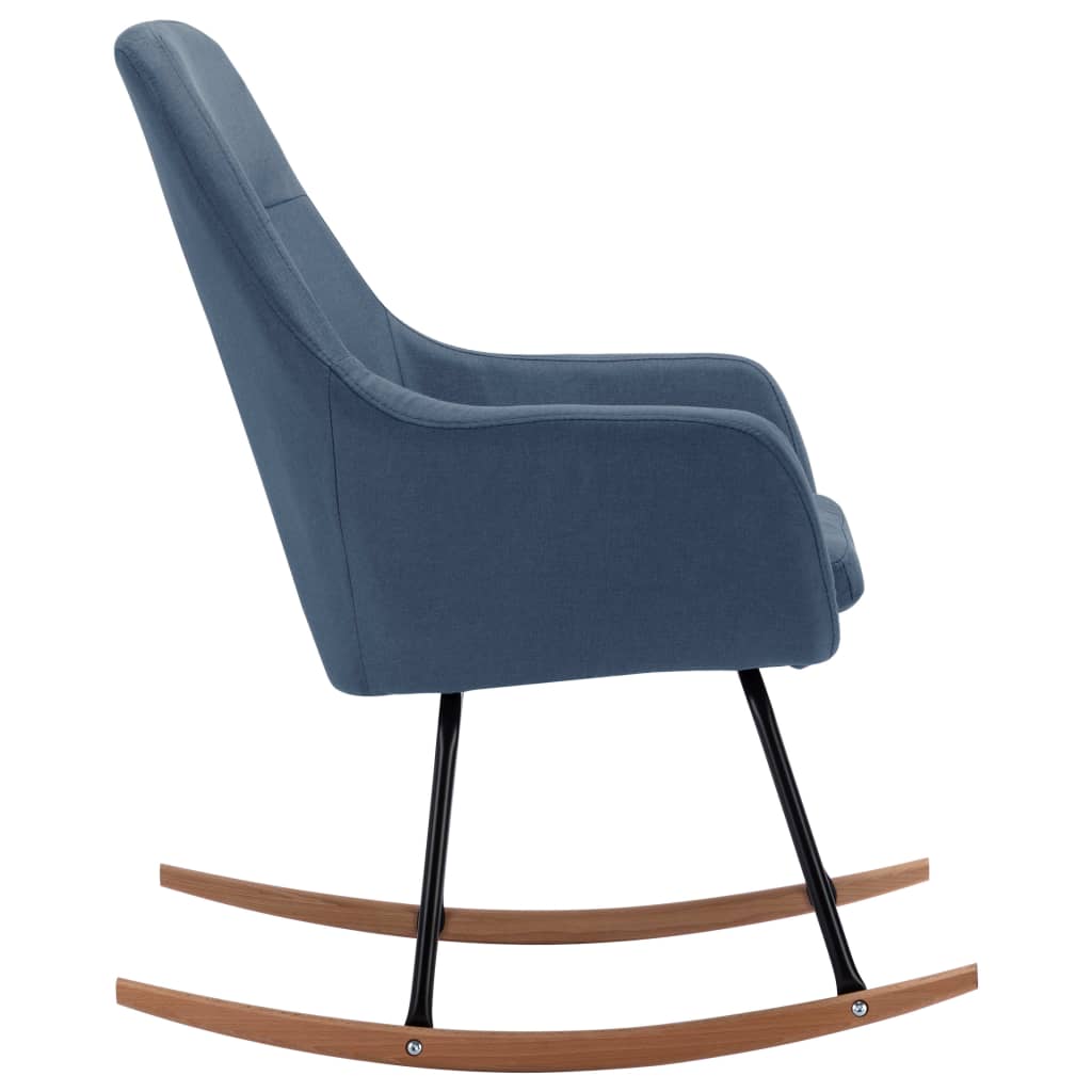 Schommelstoel stof blauw is nu te koop bij PeponiXL, paradijselijk wonen!