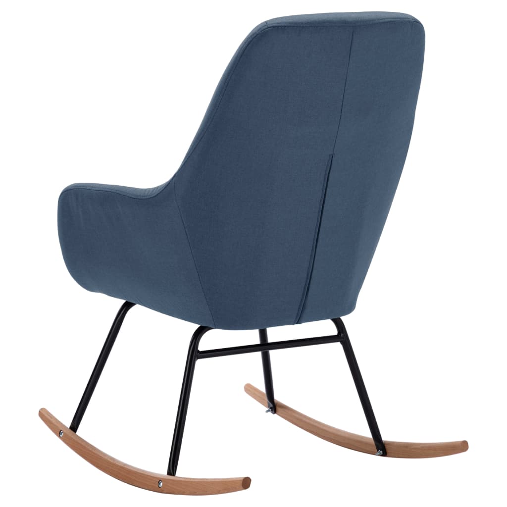 Schommelstoel stof blauw is nu te koop bij PeponiXL, paradijselijk wonen!