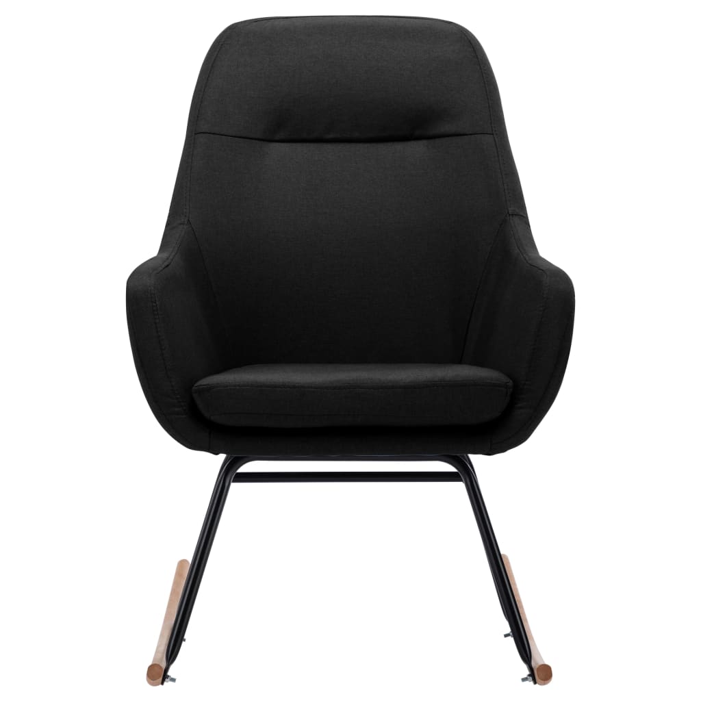 Schommelstoel stof zwart is nu te koop bij PeponiXL, paradijselijk wonen!