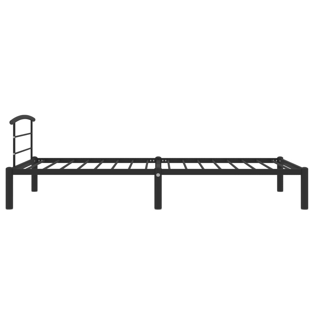 Bedframe metaal zwart 90x200 cm is nu te koop bij PeponiXL, paradijselijk wonen!