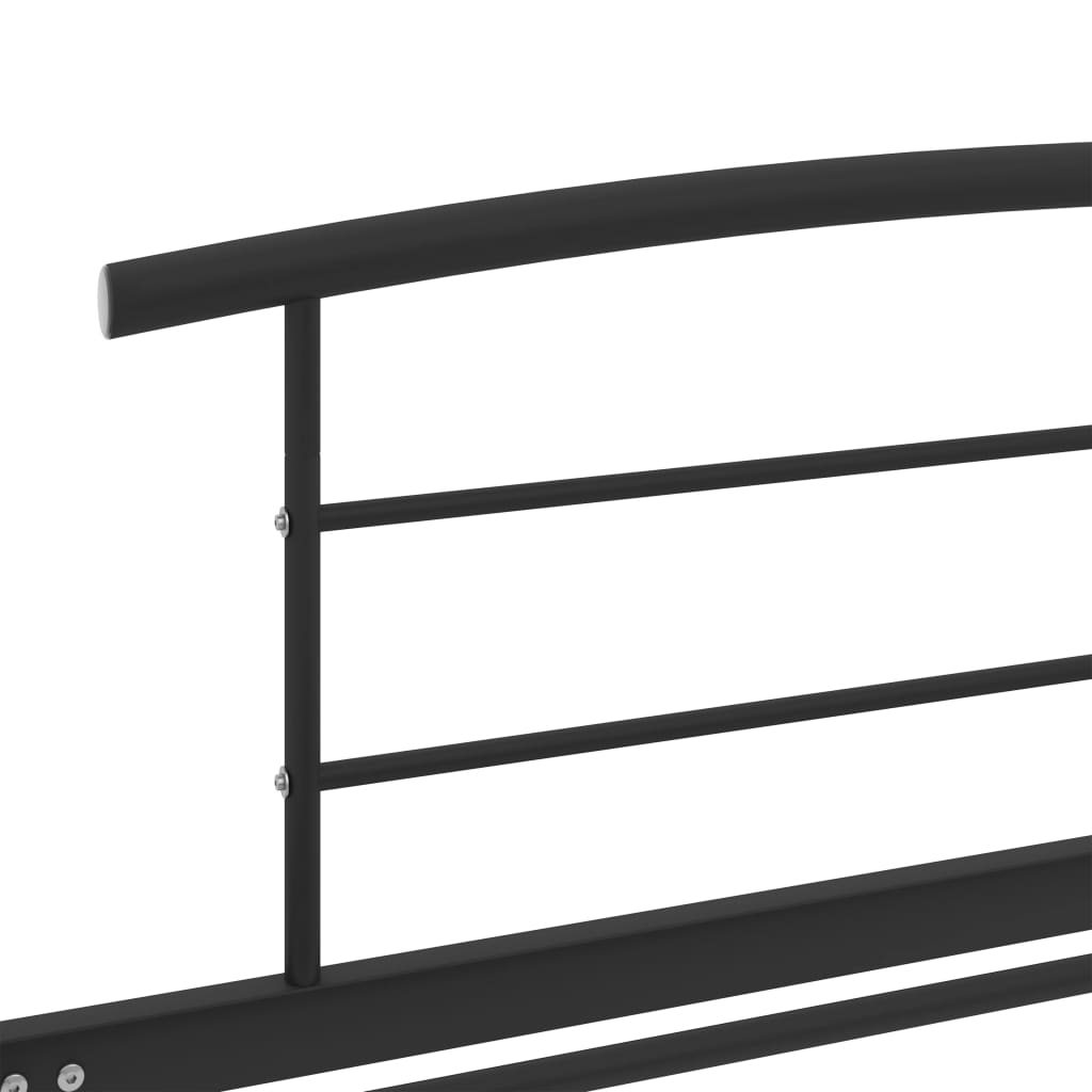 Bedframe metaal zwart 90x200 cm is nu te koop bij PeponiXL, paradijselijk wonen!