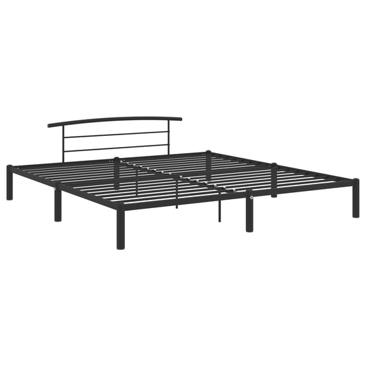Bedframe metaal zwart 180x200 cm is nu te koop bij PeponiXL, paradijselijk wonen!