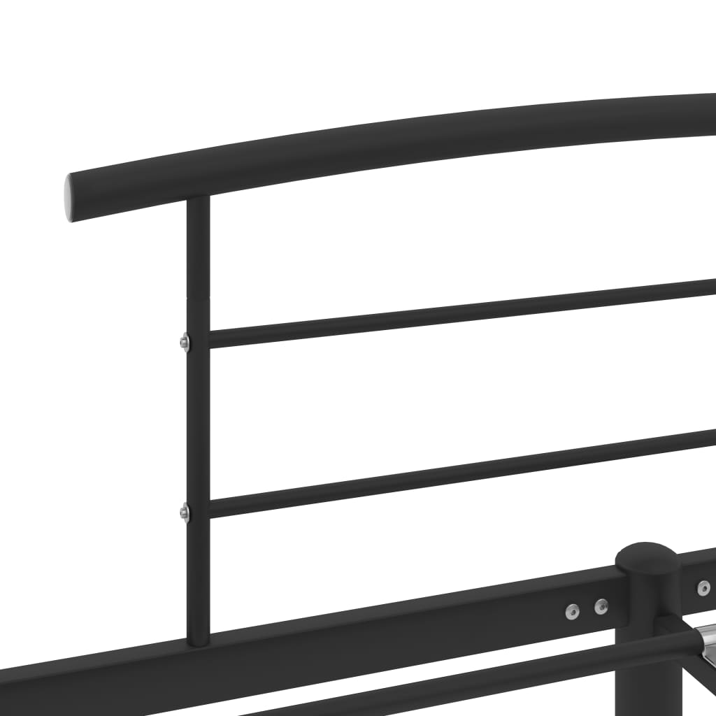 Bedframe metaal zwart 180x200 cm is nu te koop bij PeponiXL, paradijselijk wonen!