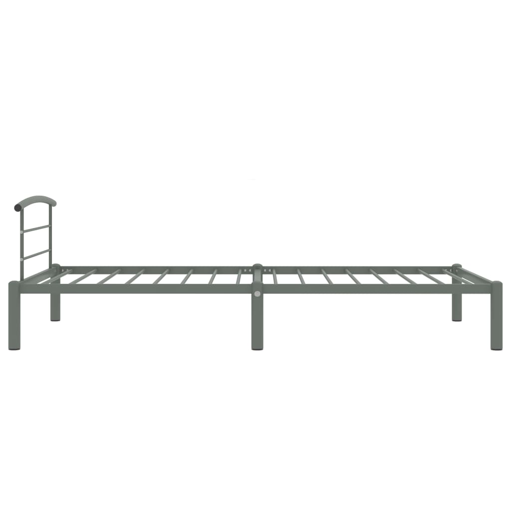 Bedframe metaal grijs 90x200 cm is nu te koop bij PeponiXL, paradijselijk wonen!